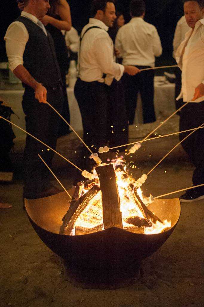 Sole East Wedding/Fire Pit & Smores. Photo: Cappy Hotchkiss